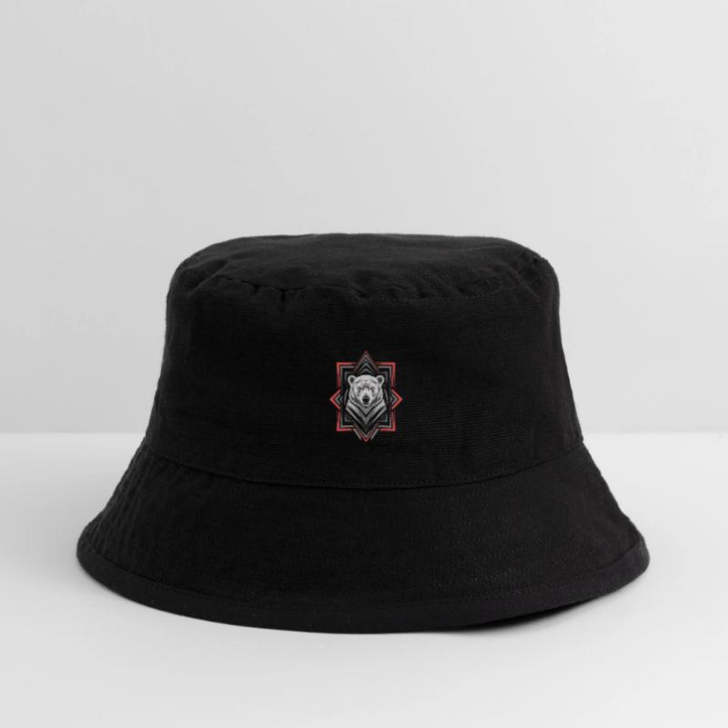 Geometrischer Eisbär Kopf Kunstwerk Stanley/Stella recycelter Bucket Hat