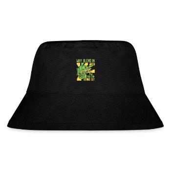Warum sich einfügen, wenn Sie sich von Panther abheben können - Stanley/Stella recycelter Bucket Hat - Schwarz - Vorne