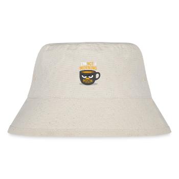 ICH BIN KEIN MORGENMENSCH - Stanley/Stella recycelter Bucket Hat - Naturweiß - Vorne