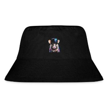 Opossum Snapback Cap Cool Tier Design Print - Bob recyclé Stanley/Stella - noir - Devant