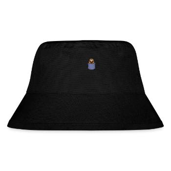 Biber Brusttasche Eurasischer Castor Canadensis - Stanley/Stella recycelter Bucket Hat - Schwarz - Vorne