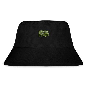 Grüne Daumen Schmutzige Hände Volle Herzen - Stanley/Stella recycelter Bucket Hat - Schwarz - Vorne
