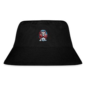 Lion Football Coloré République tchèque Animal Design Print - Bob recyclé Stanley/Stella - noir - Devant