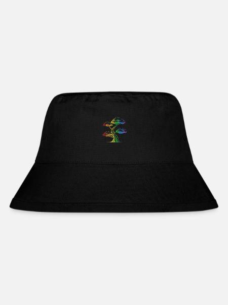 Bonsai LGBT Regenbogen Indoor Bonsai Bonsai Schalen - Stanley/Stella recycelter Bucket Hat - Schwarz