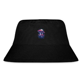Cottagecore Vintage Mushroom Moon Phases Fairycore - Stanley/Stella Recycled Bucket Hat - black - Front