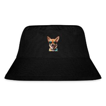 Chihuahua Sunglasses Dog Funny Design Print - Stanley/Stella Recycled Bucket Hat - black - Front