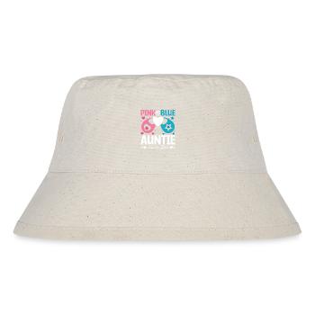 Pink or blue auntie loves you - Stanley/Stella recycelter Bucket Hat - Naturweiß - Vorne