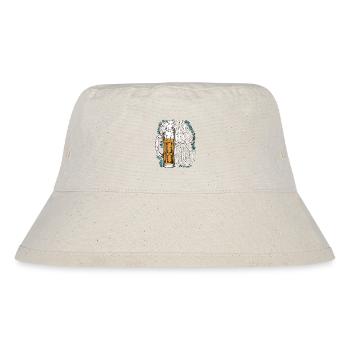 He doesn't do anything, he just wants to drink beer - Stanley/Stella Recycled Bucket Hat - natural - Front
