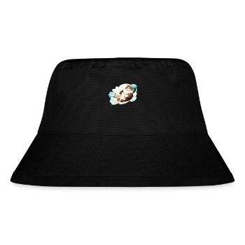 CAT FAT LYING CLOUD - Stanley/Stella Recycled Bucket Hat - black - Front