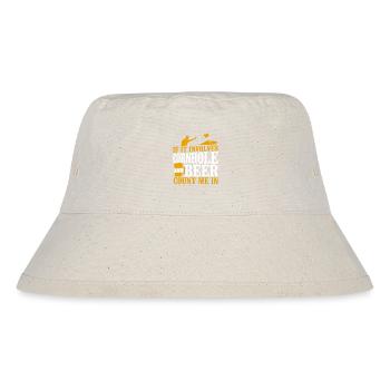 Cornhole Team Bean Bag Player - Stanley/Stella recycelter Bucket Hat - Naturweiß - Vorne