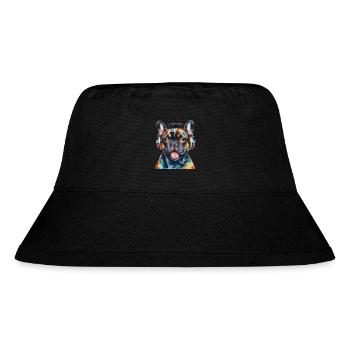 Bouledogue Français Casque Frenchie Dog - Bob recyclé Stanley/Stella - noir - Devant