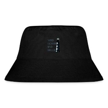 Northern Lights with Lighthouse - Stanley/Stella Recycled Bucket Hat - black - Front