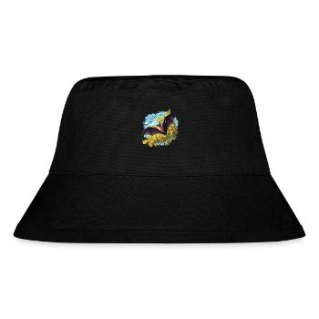 Bat Fledermäuse Fledermaus - Stanley/Stella recycelter Bucket Hat - Schwarz - Vorne