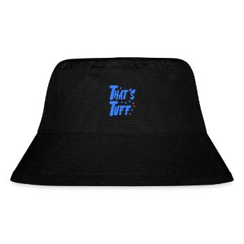 mutig blau rot - Stanley/Stella recycelter Bucket Hat - Schwarz - Vorne
