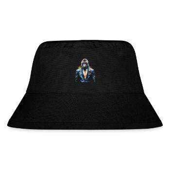 Gorilla Anzug Affe Bunt Tier Design Print - Stanley/Stella recycelter Bucket Hat - Schwarz - Vorne