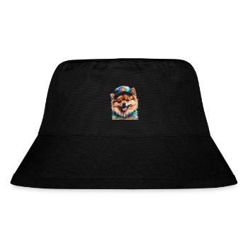 Pomeranian Pomeranian Snapback Cap Dog Print - Stanley/Stella Recycled Bucket Hat - black - Front