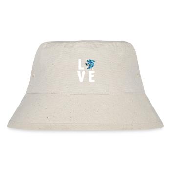 Bettas Betta Fisch Betta - Stanley/Stella recycelter Bucket Hat - Naturweiß - Vorne