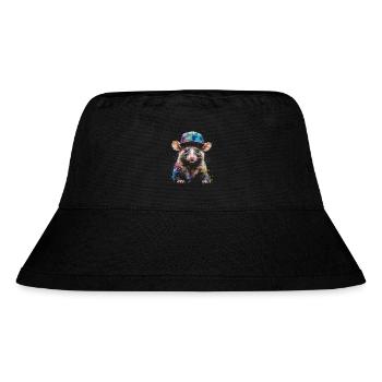 Opossum Snapback Cap Cool Tier Design Print - Bob recyclé Stanley/Stella - noir - Devant