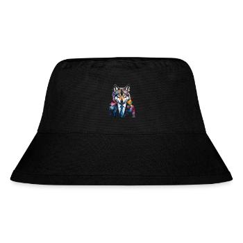 Wolf Suit Colorful Animal Design Print - Stanley/Stella Recycled Bucket Hat - black - Front