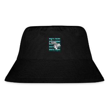 White Tiger - Stanley/Stella Recycled Bucket Hat - black - Front