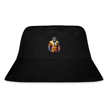 Gorilla Anzug Affe Bunt Tier Design Print - Stanley/Stella recycelter Bucket Hat - Schwarz - Vorne