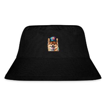 Pomeranian Pomeranian Snapback Cap Dog Print - Stanley/Stella Recycled Bucket Hat - black - Front