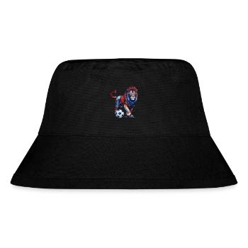 Lion Football Coloré France Animal Design Print - Bob recyclé Stanley/Stella - noir - Devant