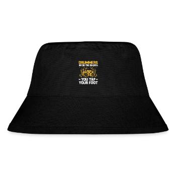 Trommler Wir sind der Grund, warum du deine Fußtrommel klopfst D - Stanley/Stella recycelter Bucket Hat - Schwarz - Vorne