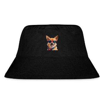 Chihuahua Sunglasses Dog Funny Design Print - Stanley/Stella Recycled Bucket Hat - black - Front