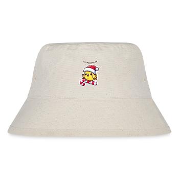 Christmas Canary Tunes - Stanley/Stella recycelter Bucket Hat - Naturweiß - Vorne