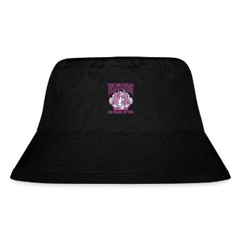 Motivational Horse with Positive Message - Stanley/Stella recycelter Bucket Hat - Schwarz - Vorne
