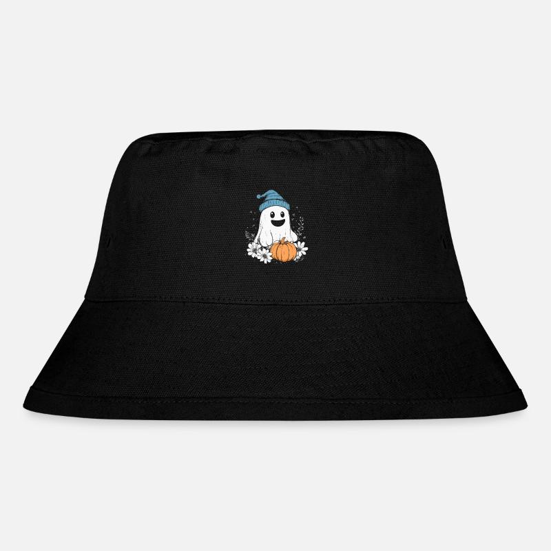 Halloween Geist Geschenk Frauen Männer Kinder Deko - Stanley/Stella recycelter Bucket Hat - Schwarz