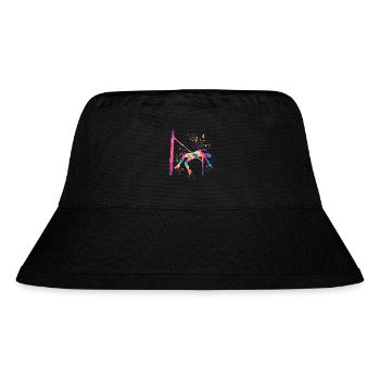 Hochspringer Wasserfarben Hochsprung - Stanley/Stella recycelter Bucket Hat - Schwarz - Vorne