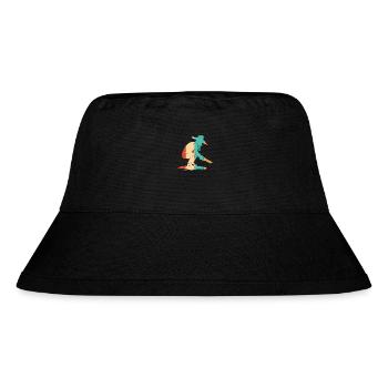 Retro Prospektion Seife Bergbau Bergmann Goldwaschen - Stanley/Stella recycelter Bucket Hat - Schwarz - Vorne