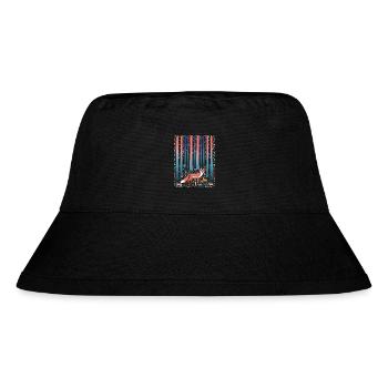 Wald Fuchs Märchenhafter Cottagecore - Stanley/Stella recycelter Bucket Hat - Schwarz - Vorne