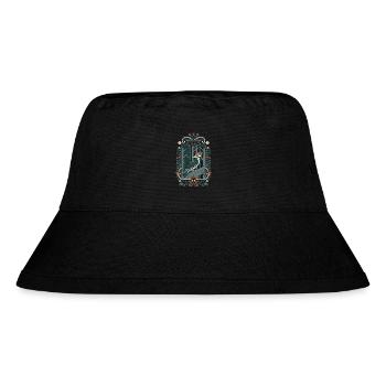 Cottagecore Woodpecker in the Magical Forest - Stanley/Stella Recycled Bucket Hat - black - Front