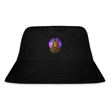 Hieroglyphen Anubis Ägyptische Mythologie - Stanley/Stella recycelter Bucket Hat - Schwarz - Vorne