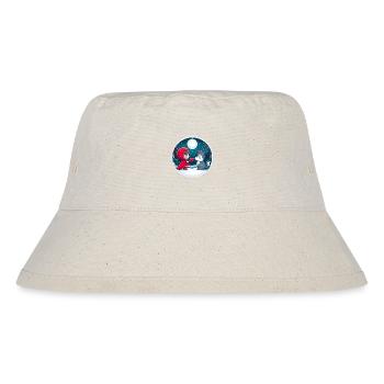 Fairy Tale Little Red Riding Hood Wolf Kids Heart Moon Cute - Stanley/Stella Recycled Bucket Hat - natural - Front