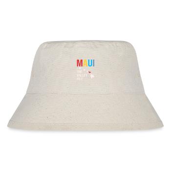 Maui Hawaii Hawaiian - Stanley/Stella Recycled Bucket Hat - natural - Front