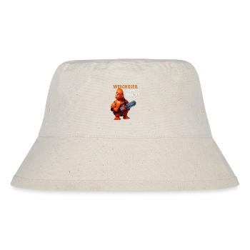 WEICHEIER WO ICH HINSEHE - Stanley/Stella recycelter Bucket Hat - Naturweiß - Vorne