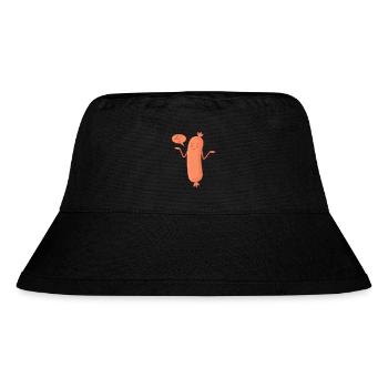 Wurst Bockwurscht Egal Bockwurst Weil's wurscht is - Stanley/Stella recycelter Bucket Hat - Schwarz - Vorne