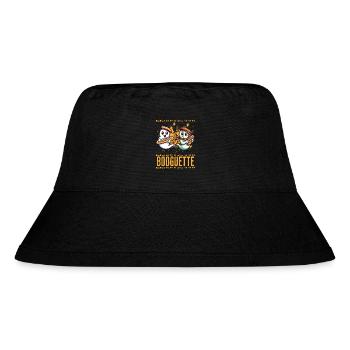 Baguette Gespenst Booguette Spaß - Stanley/Stella recycelter Bucket Hat - Schwarz - Vorne