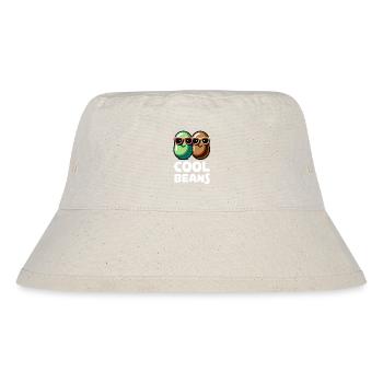 Haricots frais drôle Bean Design - Bob recyclé Stanley/Stella - blanc naturel - Devant