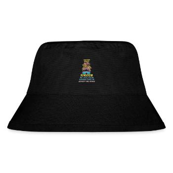 Herrschaft über Wäsche und Geschirr Hausfrau - Stanley/Stella recycelter Bucket Hat - Schwarz - Vorne