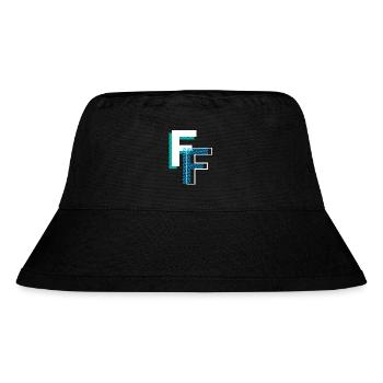 Buchstabe F - Stanley/Stella recycelter Bucket Hat - Schwarz - Vorne