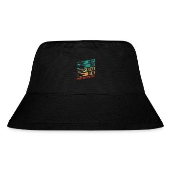 Drop Clip Nadel Speer Metzger Messer Liebhaber Messer - Stanley/Stella recycelter Bucket Hat - Schwarz - Vorne