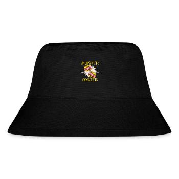 Moister Than An Oyster Lustiges Cartoon-Motiv - Stanley/Stella recycelter Bucket Hat - Schwarz - Vorne