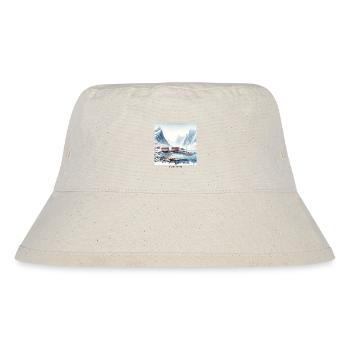 Lofoten Berge & Rorbuer Skandinavien Norwegen - Stanley/Stella recycelter Bucket Hat - Naturweiß - Vorne