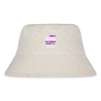 Crohn's disease - Stanley/Stella Recycled Bucket Hat - natural - Front