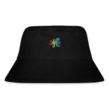 Octopus LGBT Rainbow Octopodes Octopoda - Stanley/Stella Recycled Bucket Hat - black - Front